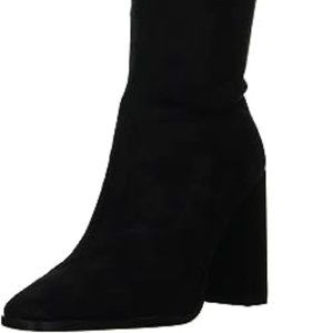 YOKI-QUINCY Women's Over The Knee Stacked Heel Sueded Boots